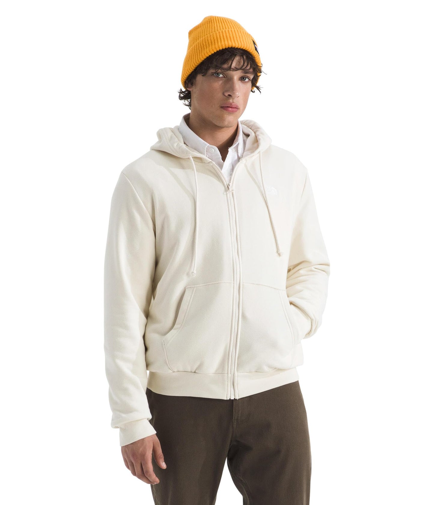 THE NORTH FACE Men's Evolution Simple Dome Full Zip Hoodie | 2 Piece Hood With Adjustable Drawcord, Classic Logo
