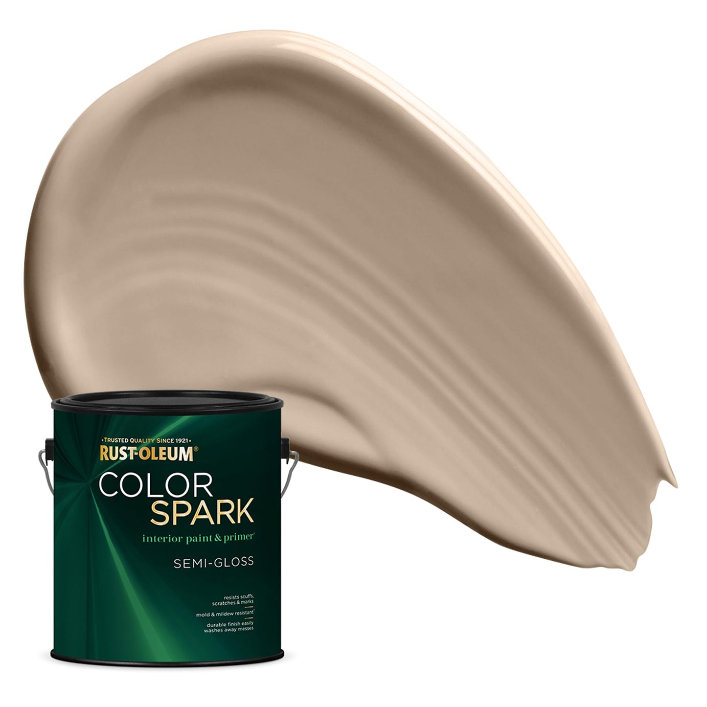 Rust-Oleum Color Spark Interior Paint and Primer in One, Eggshell, Bit of Barley, 1 Gallon