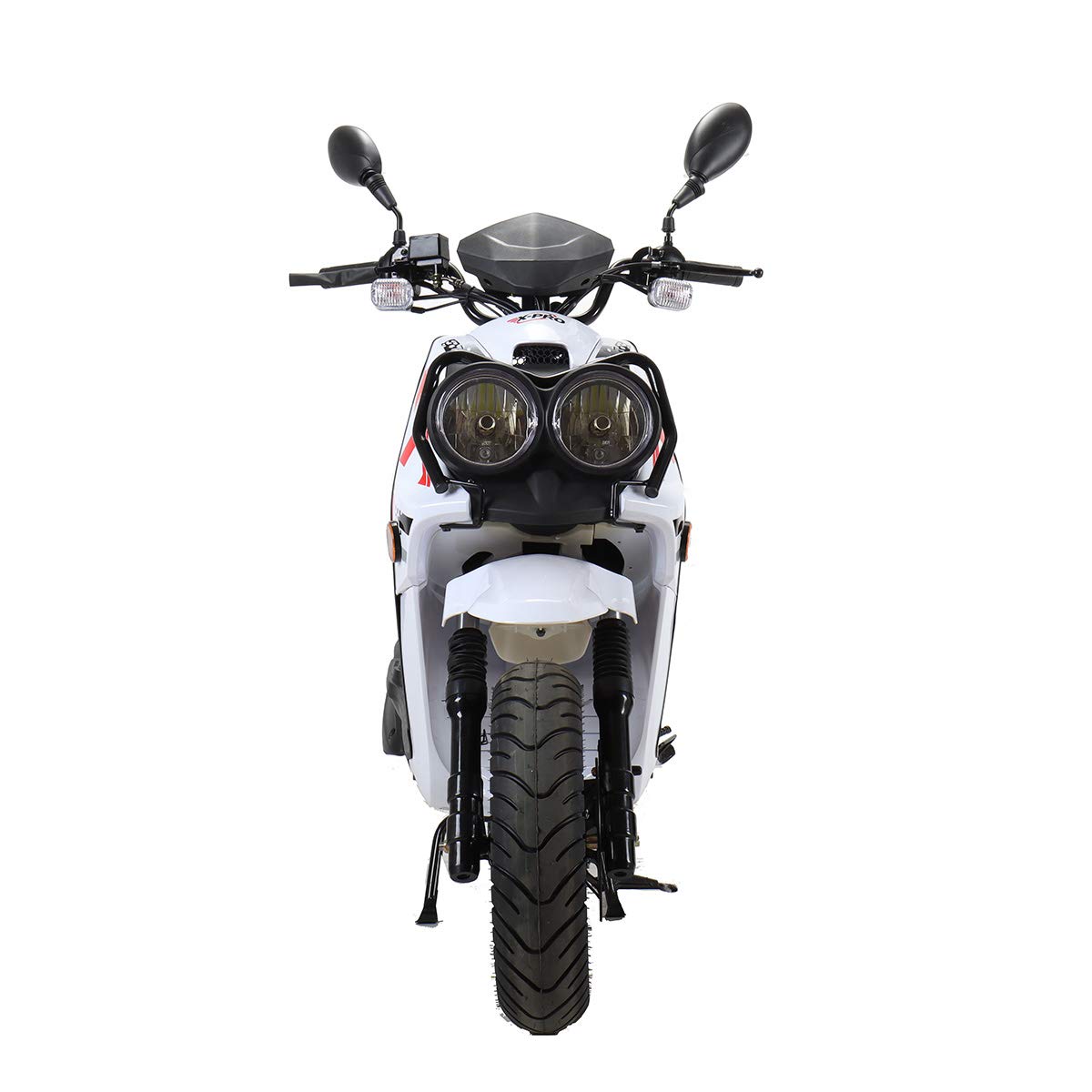 X-PRO 150cc Adult Moped Street Gas Moped 150cc Bike with 12" Aluminum Wheels (Black)