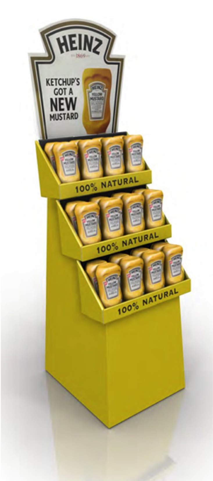 Heinz Yellow Mustard, 20 oz Bottle