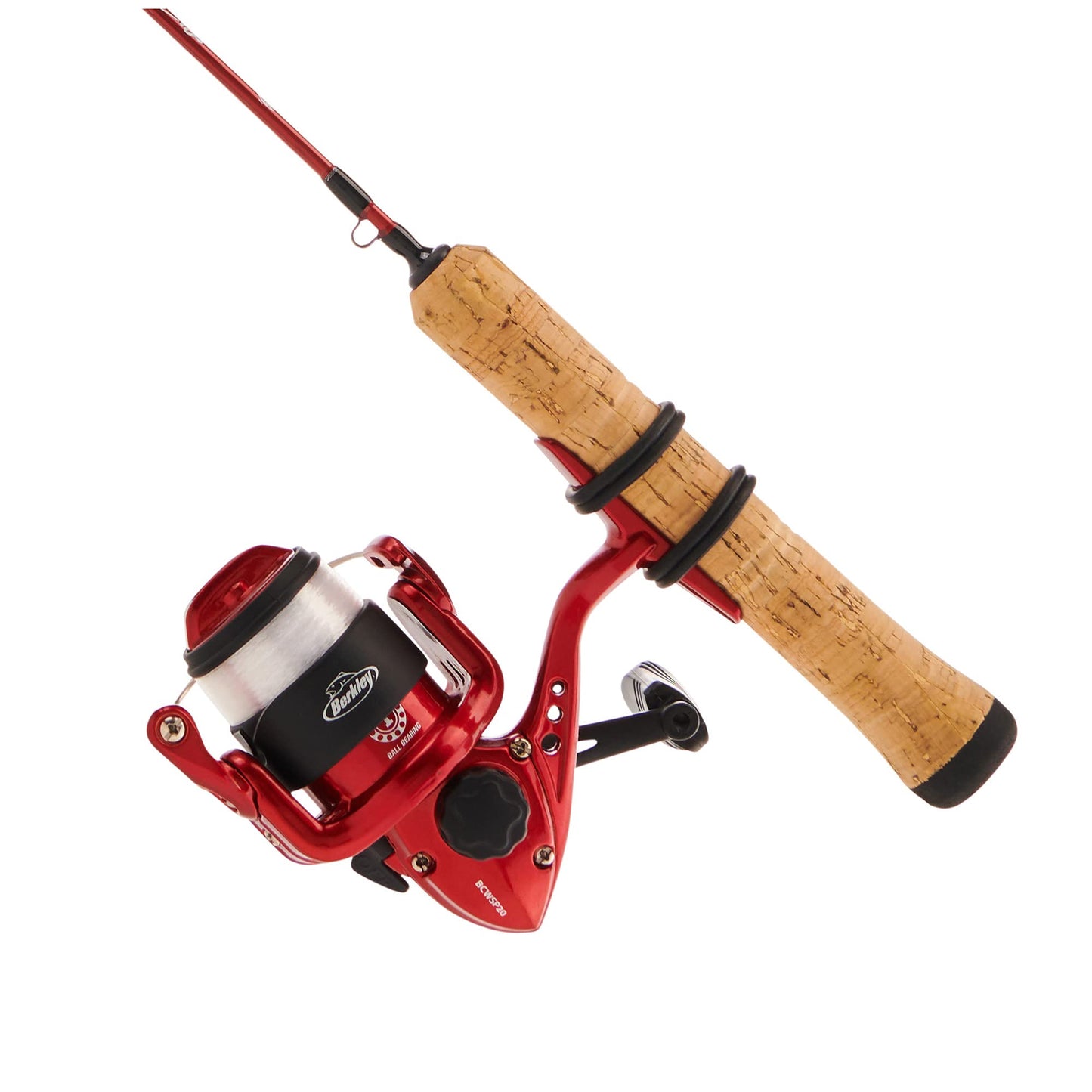 Berkley Cherrywood HD Ice Spinning Reel and Fishing Rod Combo