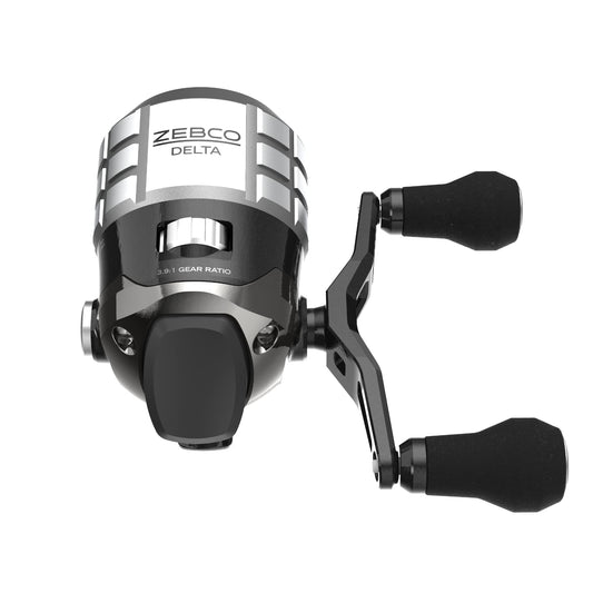 Zebco Delta Spincast Fishing Reel, Instant Anti-Reverse Clutch, All-Metal Gears, Changeable Right- or Left-Hand Retrieve
