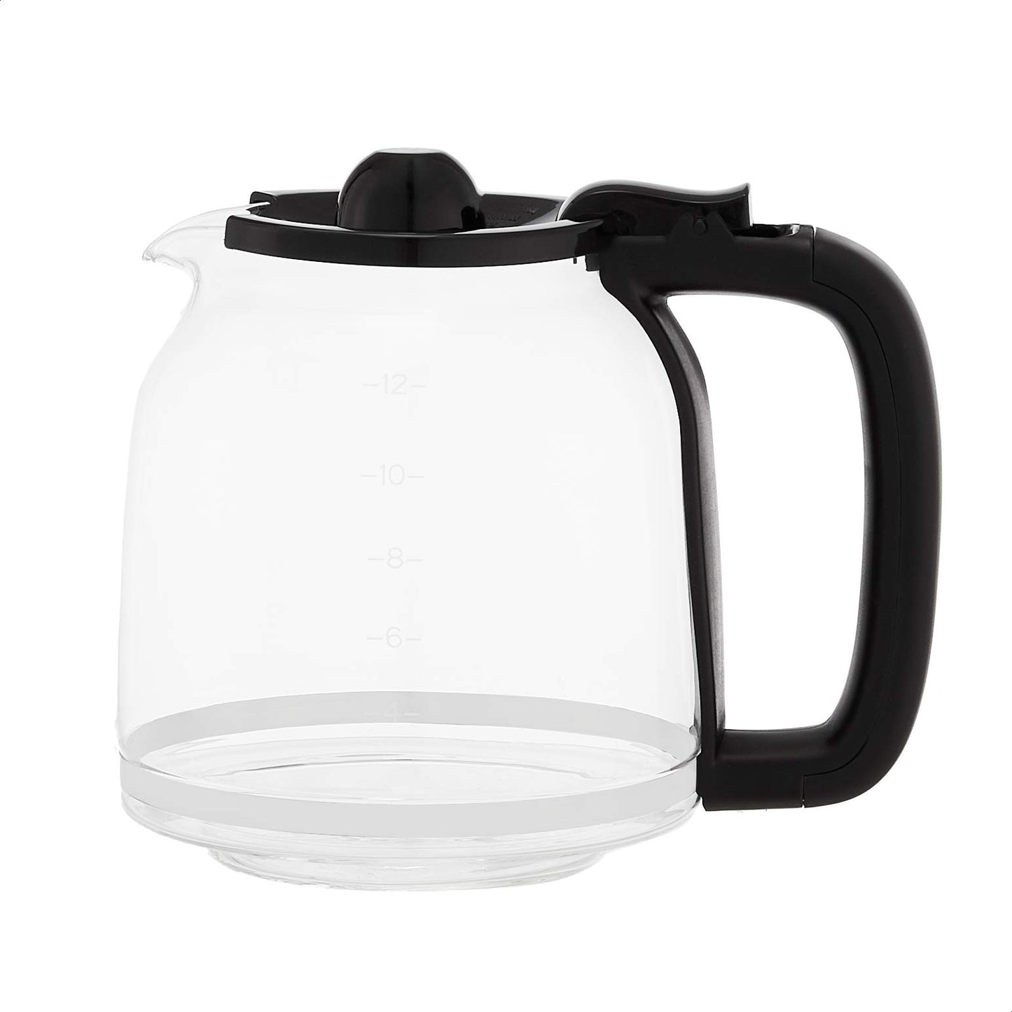 Amazon Basics Programmable Coffeemaker with Carafe and Reusable Filter, Stainless Steel, 12 Cups, Black