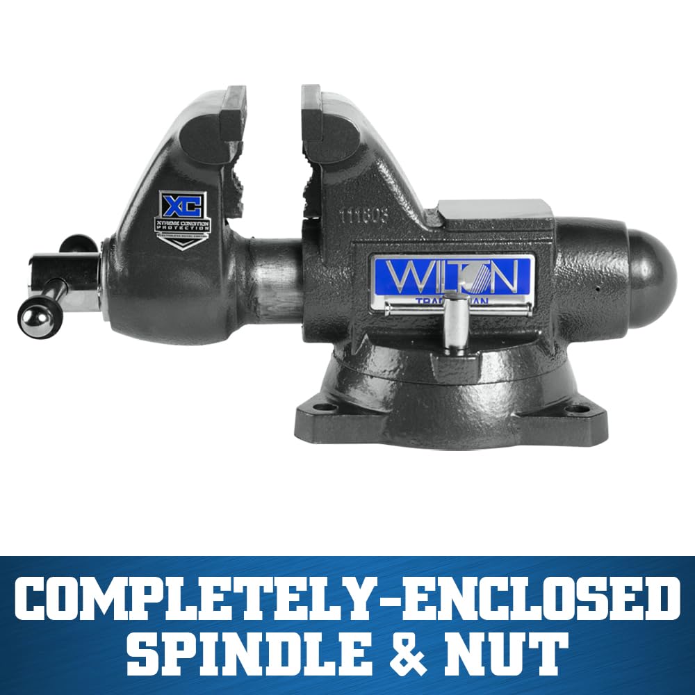 Wilton Tradesman XC Bench Vise, 8" Jaw Width, 6-3/4" Max Jaw Opening, 4-3/4" Throat (Model 1780XC)