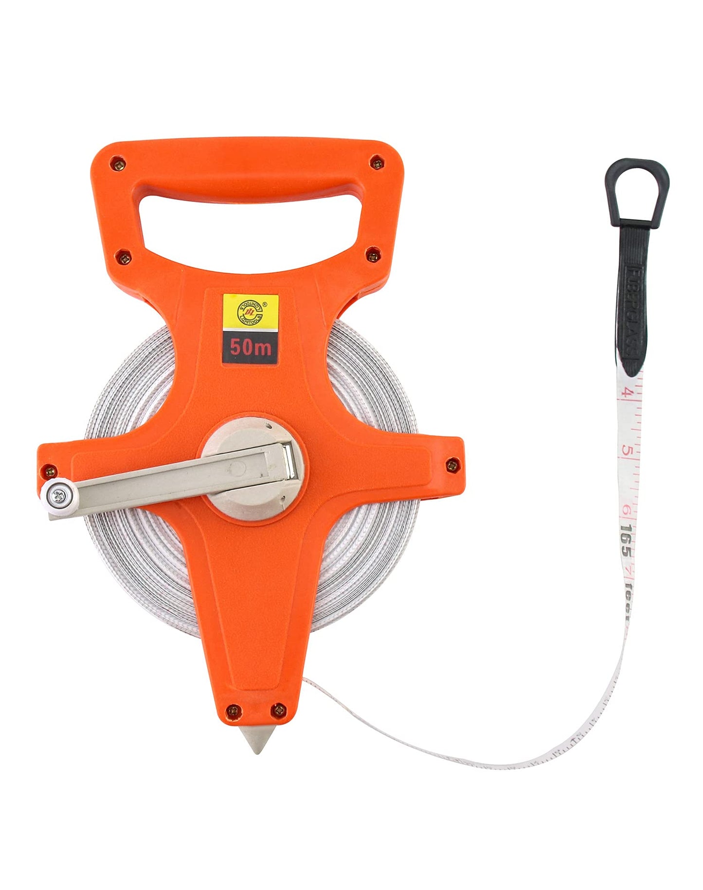 QWORK Tape Measure, 1/2" x 330' Open Reel Dual Sided Fiberglass Tape Measure for Engineer, Yard and Field, Measuring Tape