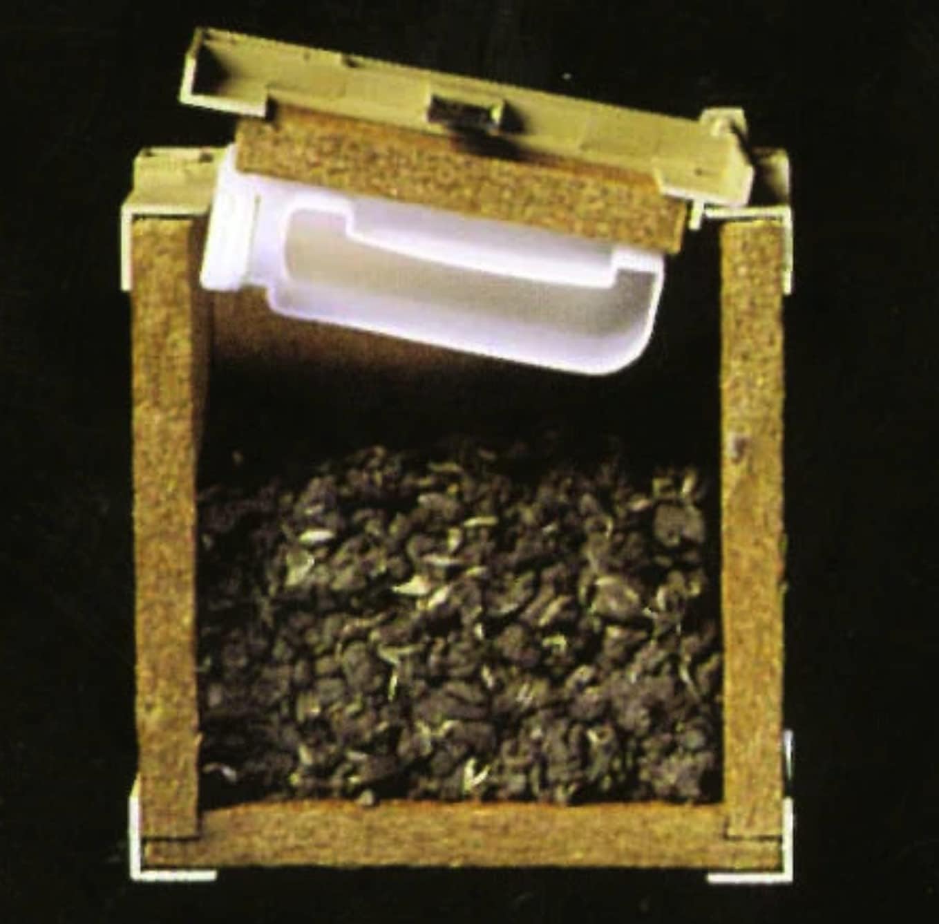 Intruder CrawlerCrib Nightcrawler Worm Bait Box, Keeps Bait Fresh, Packed with Good N' Lively Worm Bedding, Small Medium Large Deluxe (Large Single Door w/Chiller)
