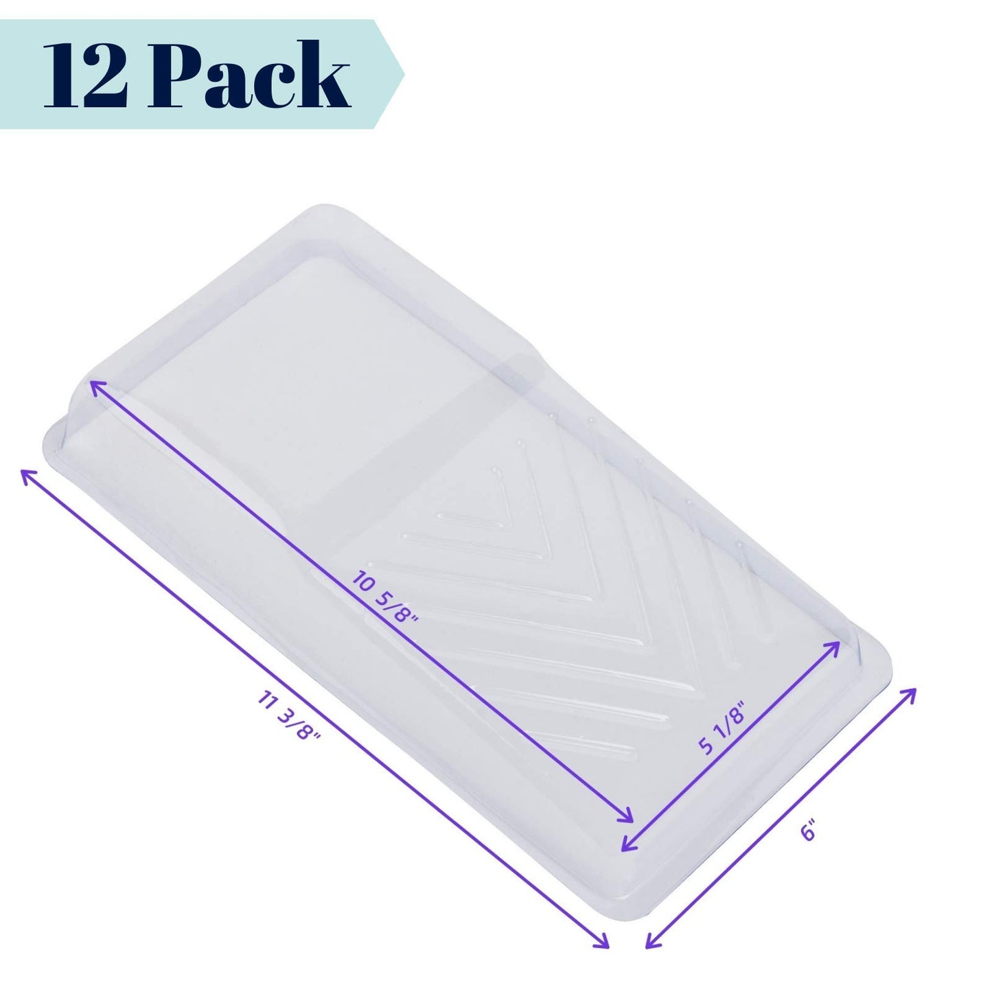 Bates- Paint Tray Liner, 9 Inch, 10 Pack, Paint Roller Tray, Disposable Plastic Paint Trays, Paint Pans Trays, Paint Supplies for House Painting, Roller Tray