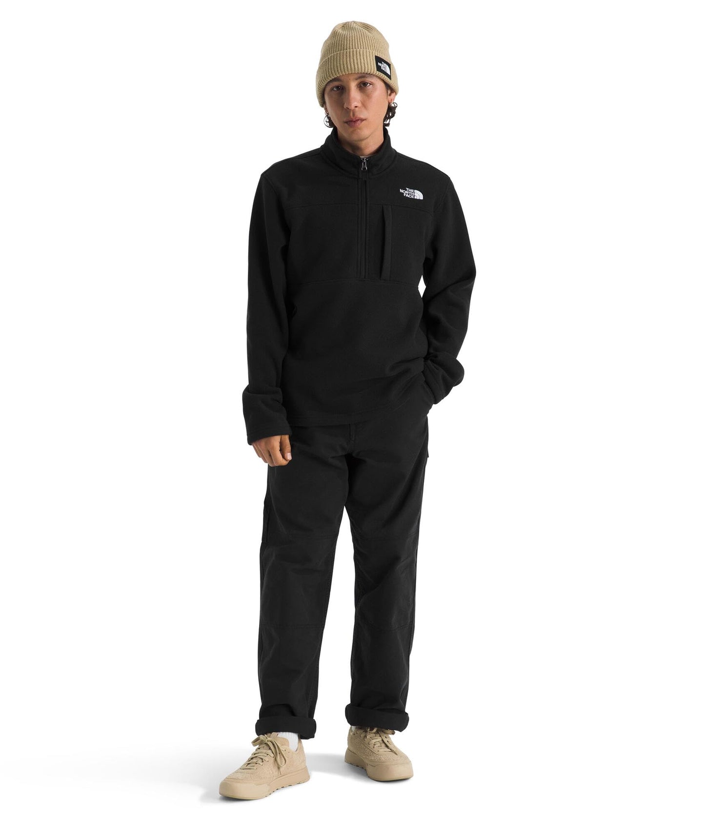 THE NORTH FACE Men's Gordon Lyons Quarter Zip Jacket | Cold Weather Top With Chest Pocket