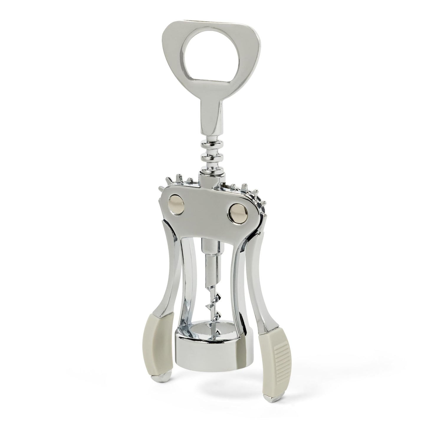 Amazon Basics 2-in-1 Corkscrew and Bottle Opener, Zinc Alloy, Ergonomic Anti-Slip Grip