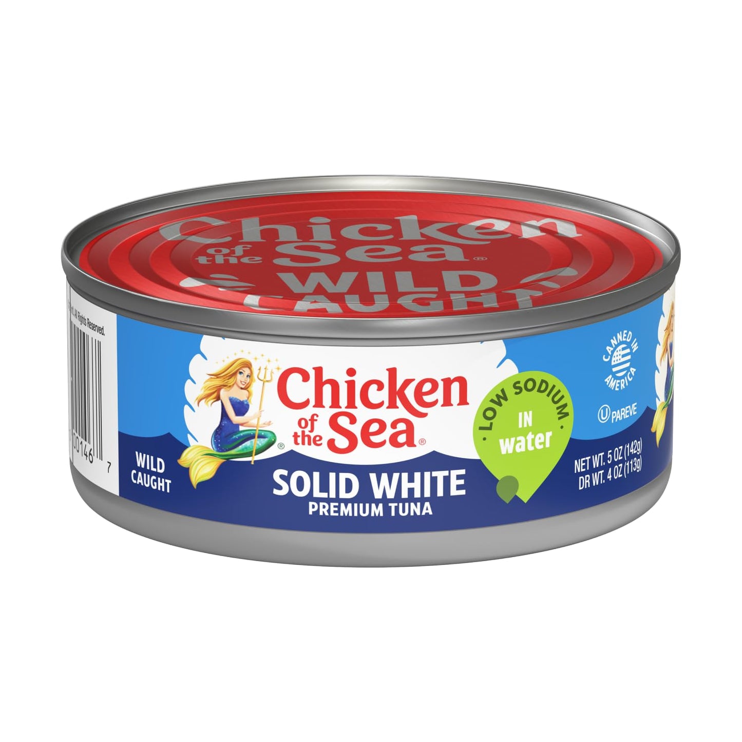 Chicken of the Sea Chunk White Albacore Tuna in Water, Wild Caught Canned Tuna, 12 oz. Can (Pack of 12)