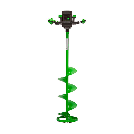ION Alpha Electric Ice Fishing Auger, Gen 3, 40V Lithium-ion, Steel, Green