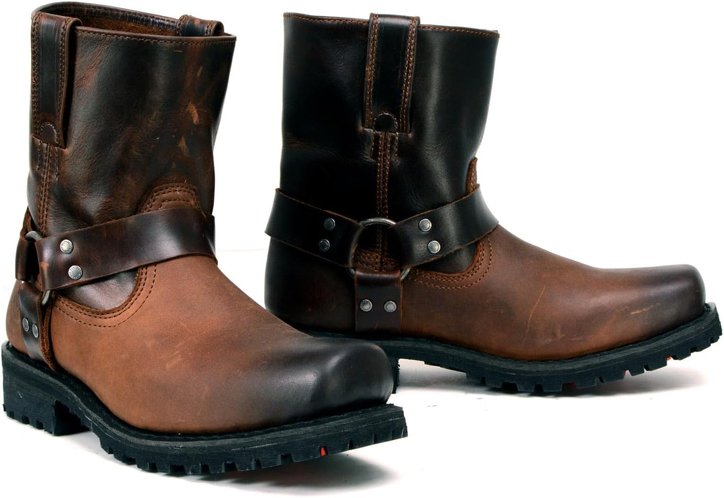 Milwaukee Leather Men's Classic Premium Leather Harness Motorcycle Boots Collection MBM