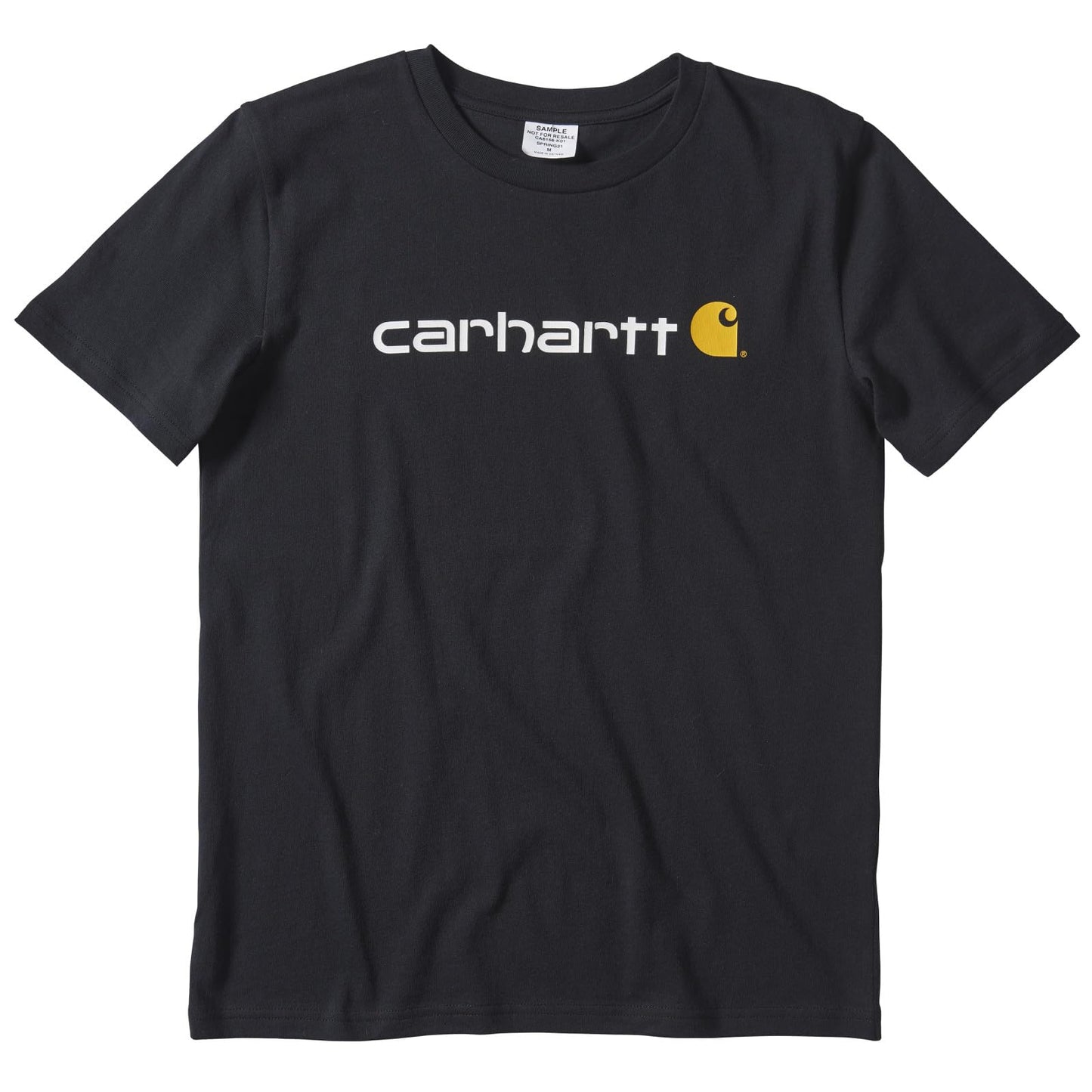 Carhartt Boys' Knit Short Sleeve Crewneck Logo T-Shirt