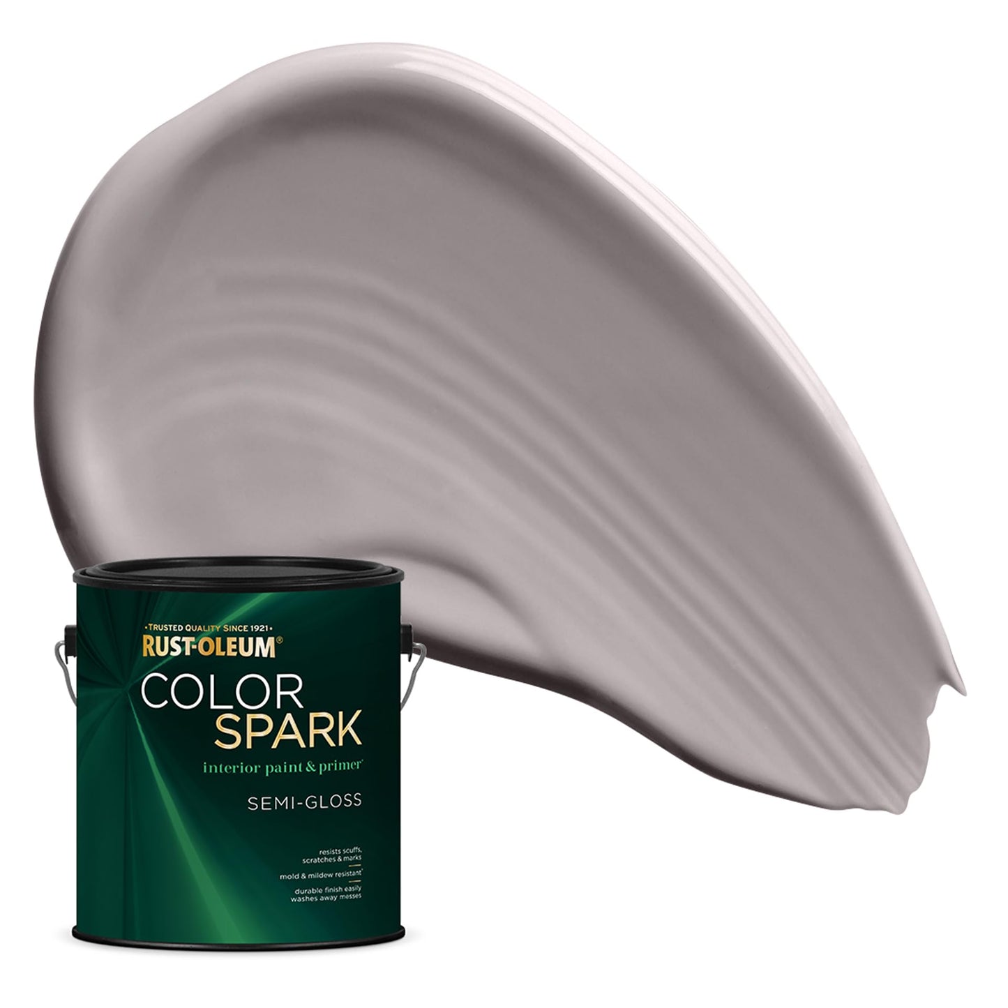 Rust-Oleum Color Spark Interior Paint and Primer in One, Eggshell, Black, 1 Gallon