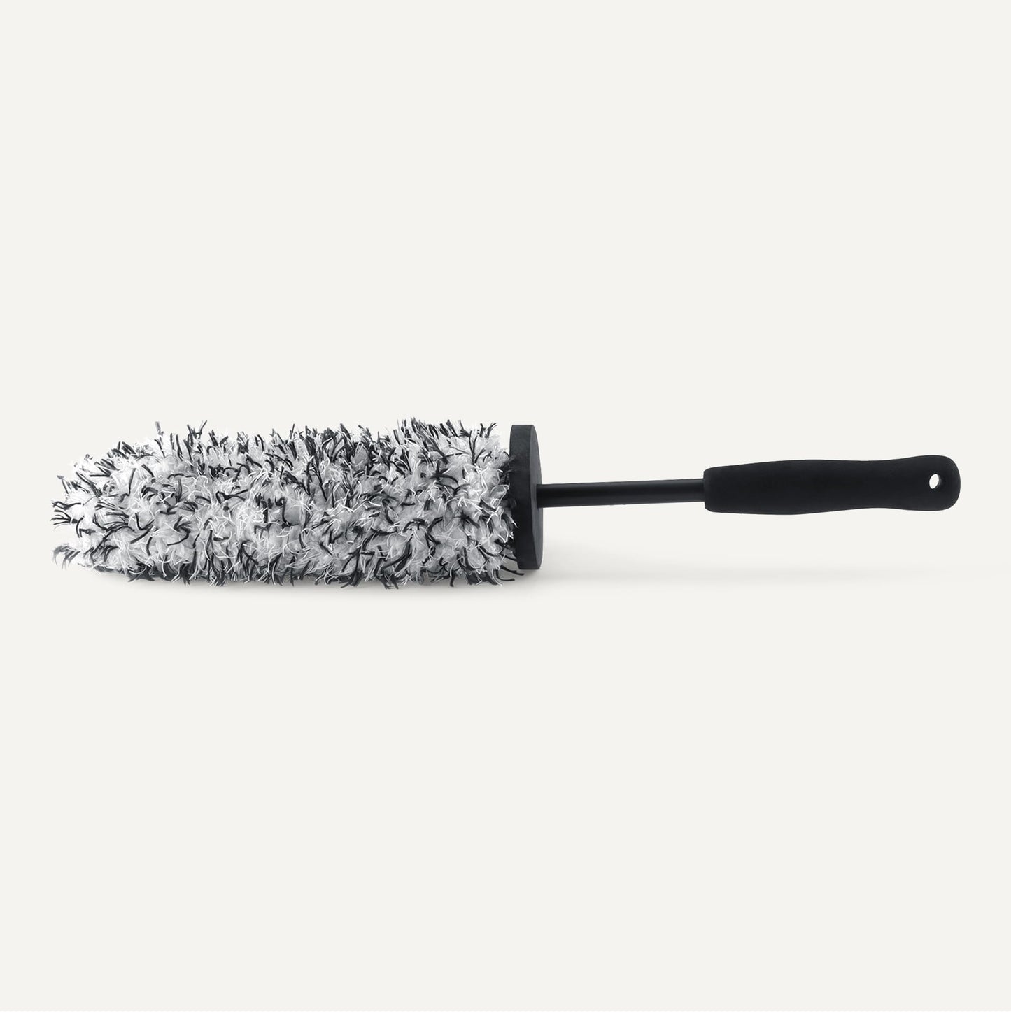 Amazon Basics Microfiber Wheel Cleaner Brush, for Rim Cleaning and Car Detailing, 16.54" Length, Gray