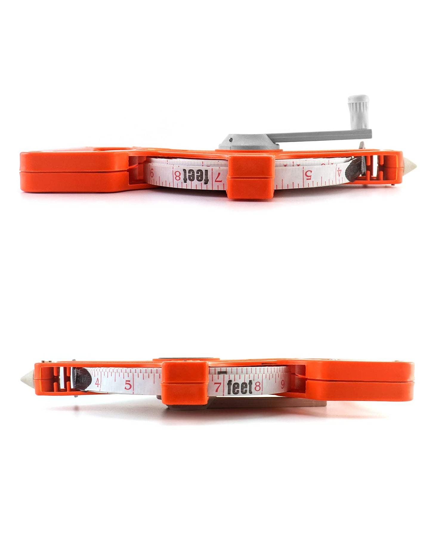 QWORK Tape Measure, 1/2" x 330' Open Reel Dual Sided Fiberglass Tape Measure for Engineer, Yard and Field, Measuring Tape