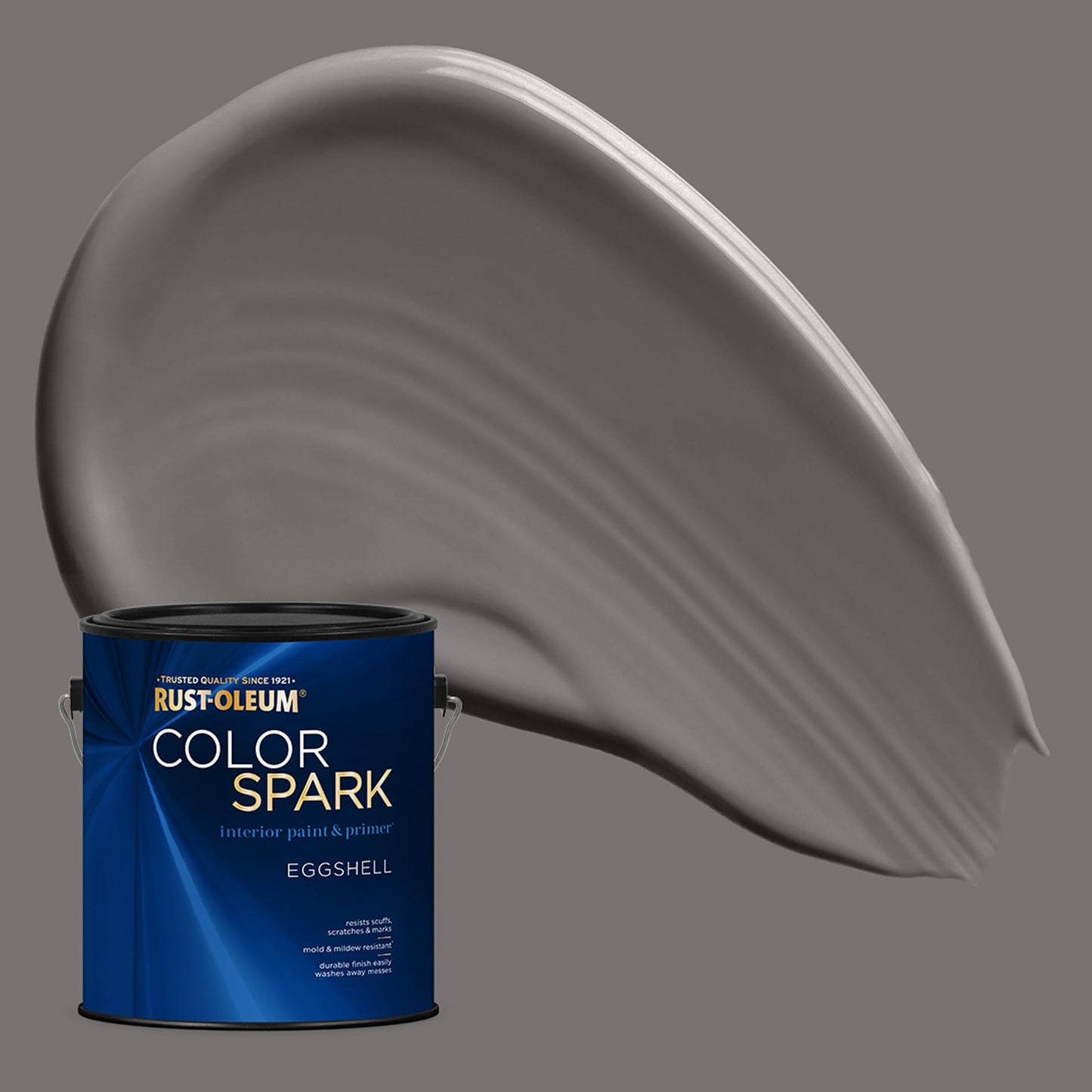 Rust-Oleum Color Spark Interior Paint and Primer in One, Eggshell, Black, 1 Gallon