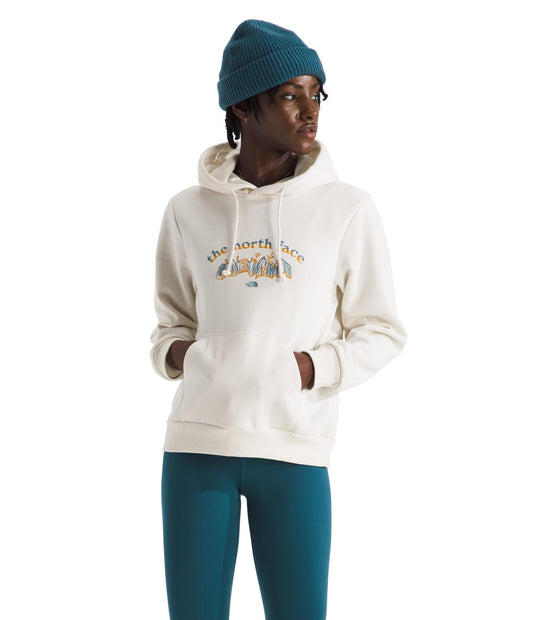 THE NORTH FACE Women's Evolution Retro Growth Hoodie | 2 Piece Hood With Drawcord, Kangaroo Hand Pocket, Graphic Design