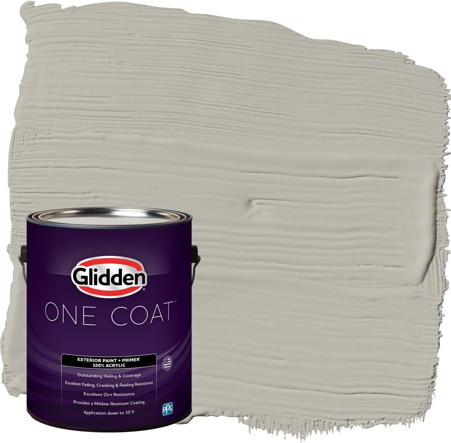 Glidden Exterior Paint + Primer: Black/Black Magic, One Coat, Satin, 1-Gallon