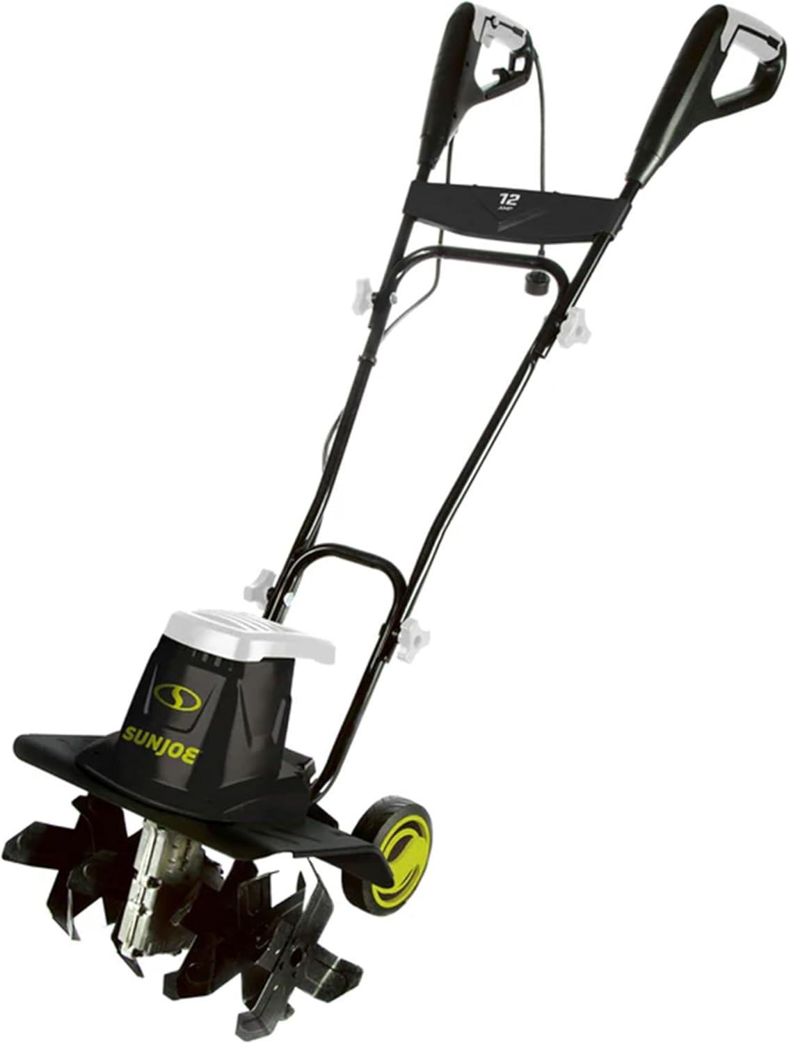 Sun Joe Electric Corded Garden Tiller & Cultivator, Steel Tines, 13.5 Amp, 16 Inch, Black - Heavy Duty Gardening Machine Equipment for Lawn, Yard, & Grass