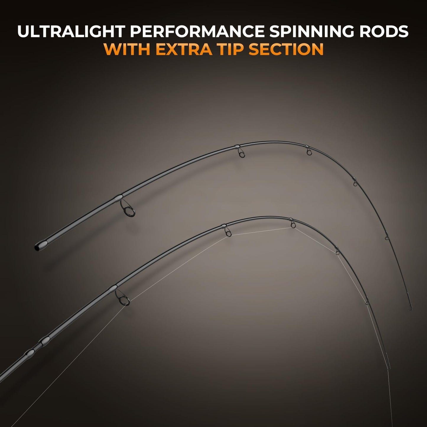 KastKing Zephyr Finesse Fishing Rods – BFS Baitcasting & Spinning Rods, IM6 Graphite, Extra Twin-Tip, 2pc & 3pc Travel Design, Ultra-Light Lure Casting, Stainless Steel Guides with Zirconium Rings