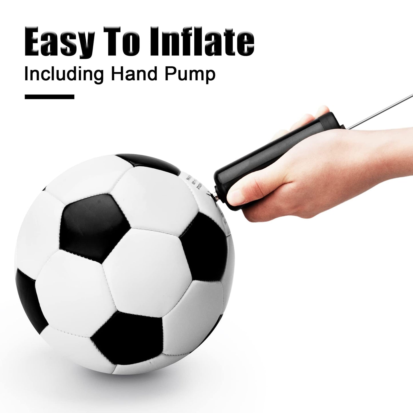 Innotoys Toddler Soccer Ball Size 2 with Pump for Kids 1-3 Kids Soccer Ball - Indoor Outdoor Lawn Yard Balls Toys Birthday for Boys Girls