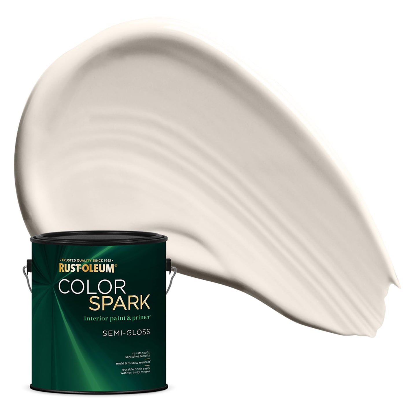 Rust-Oleum Color Spark Interior Paint and Primer in One, Eggshell, Black, 1 Gallon