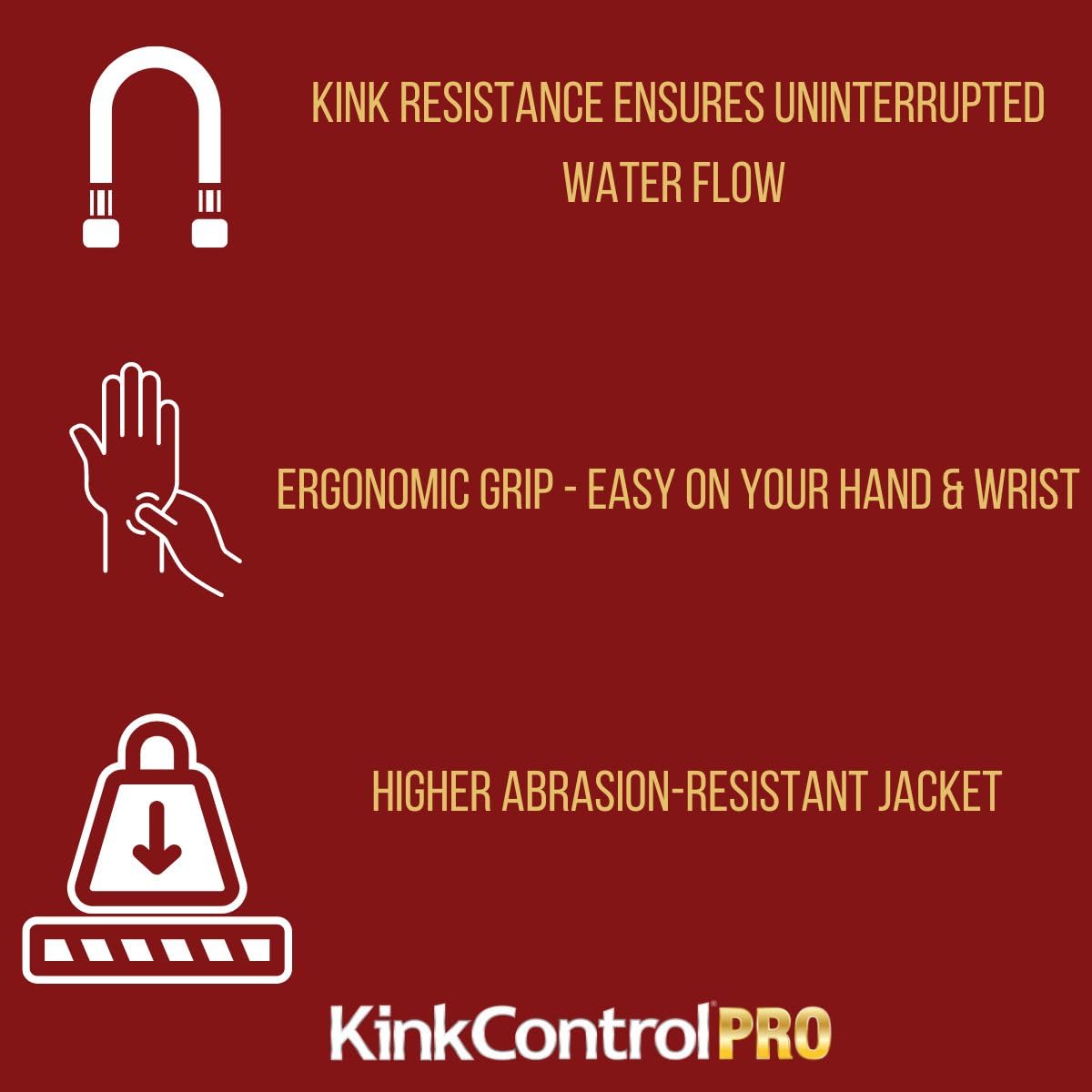 Kink Control Plus 8567-50 Garden Hose, 5/8 in. x 50 ft