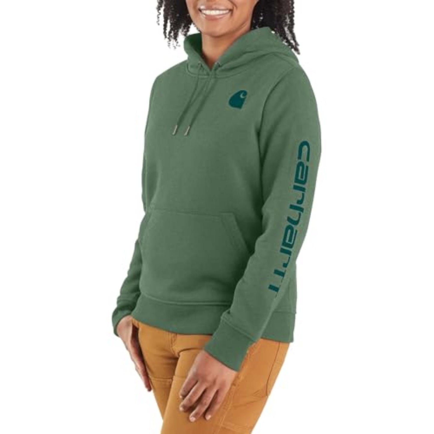 Carhartt Women's Clarksburg Graphic Sleeve Pullover Sweatshirt (Regular and Plus Sizes)