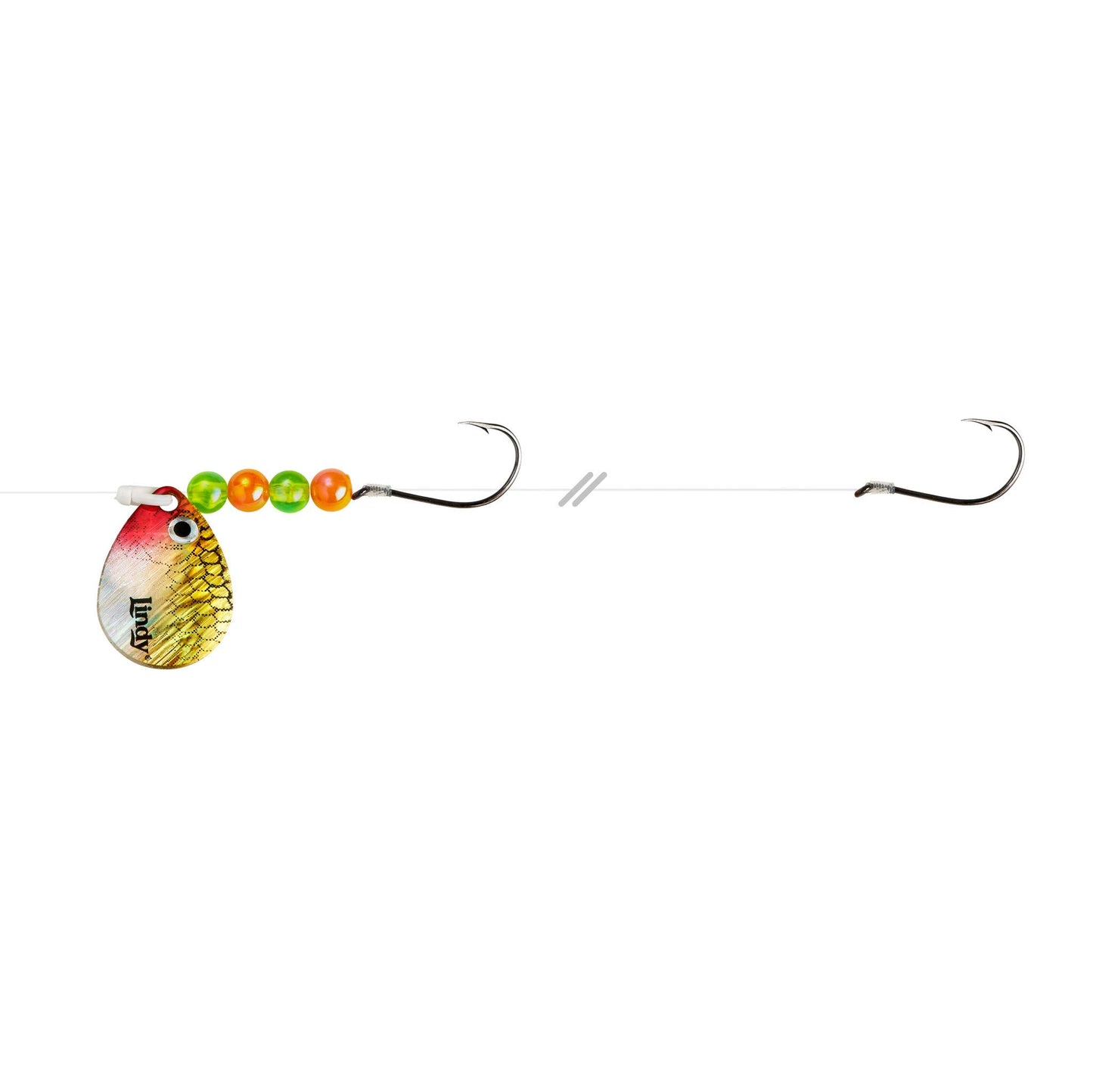 Lindy Colorado Blade Crawler Harness Spinner Fishing Lure with Holographic Blades and Hand-Selected Bead Patterns