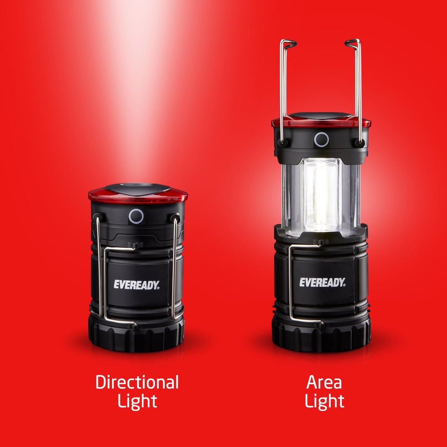 Eveready ALCL31 Collapsible LED Lanterns, 350 Lumens, 3 Pack, Collapsible Lantern with 4 LED Light Modes
