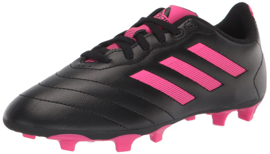 adidas Soccer Goletto VIII Firm Ground Cleats (Toddler/Little Kid/Big Kid) Black/Team Shock Pink 2/Black 1.5 Little Kid M