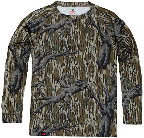 Mossy Oak Camo Hunting Shirts for Men Long Sleeve