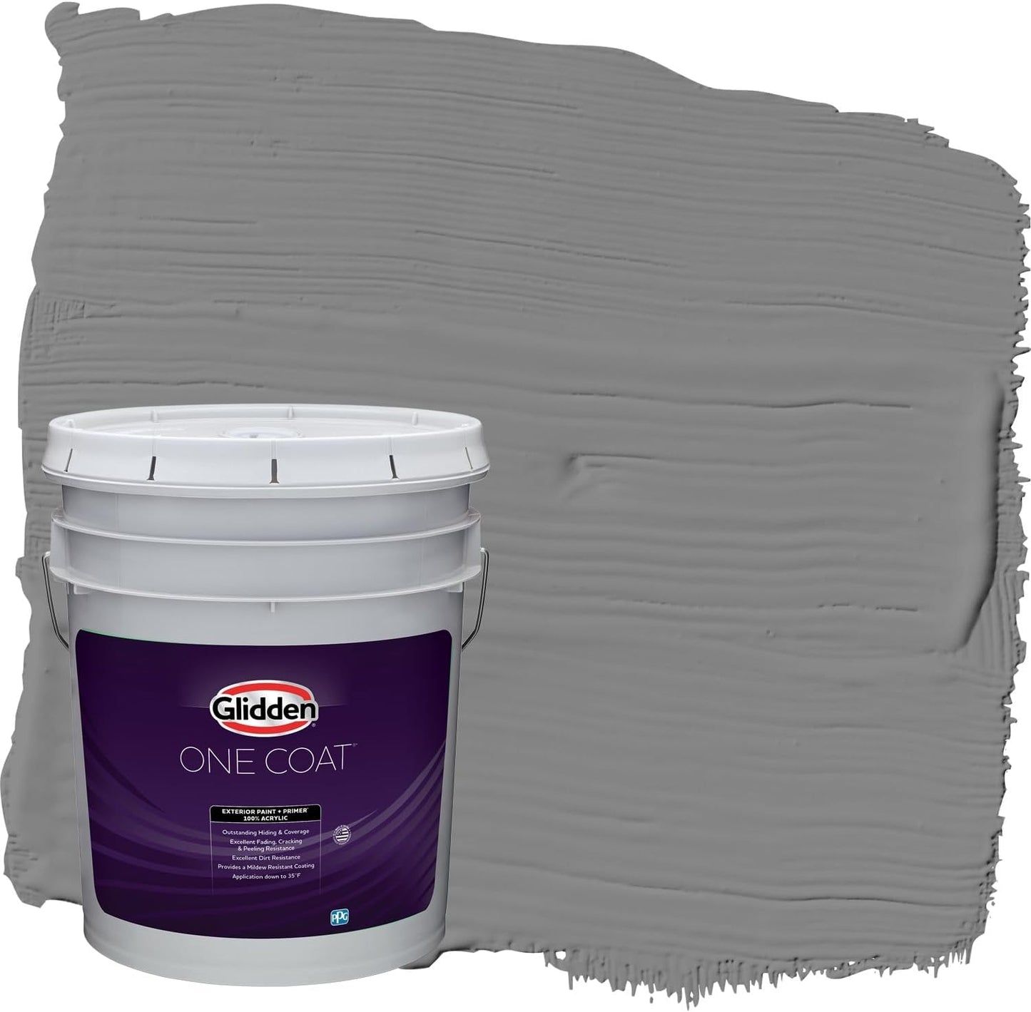 Glidden Exterior Paint + Primer: Black/Black Magic, One Coat, Satin, 1-Gallon