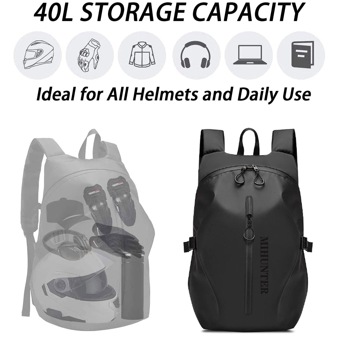 Powersports Saddle Bags - Waterproof Motorcycle Luggage, Helmet & Pillion Seat Side Bags