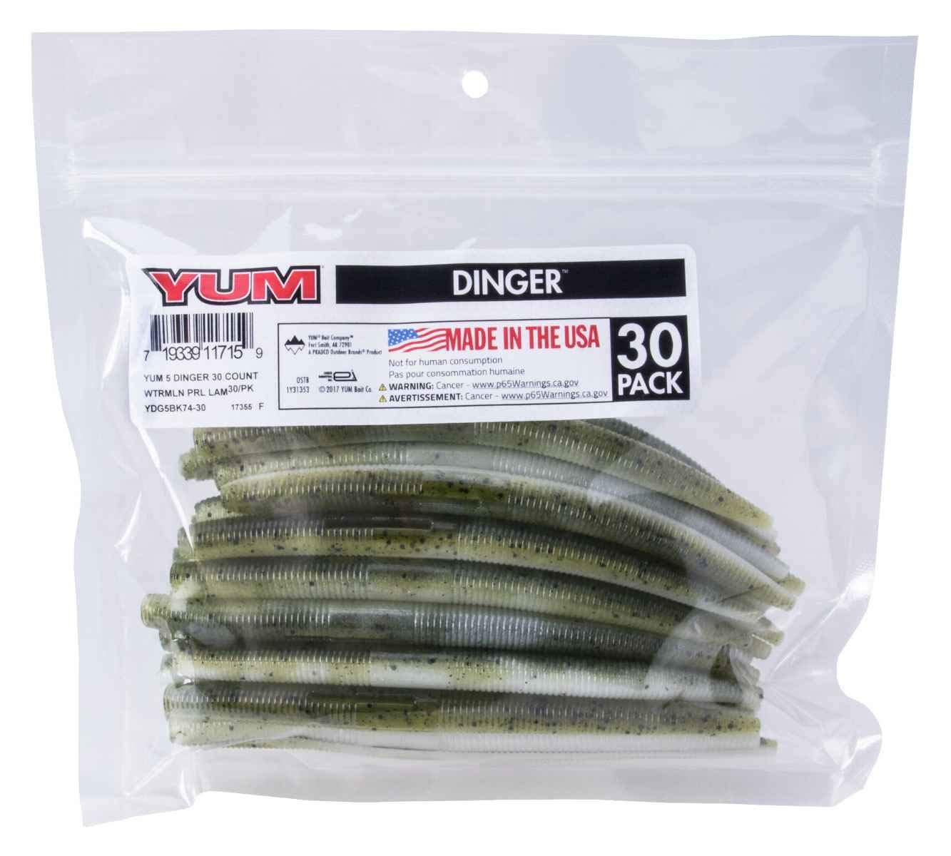 Yum Lures Yum 5 Dinger Blk