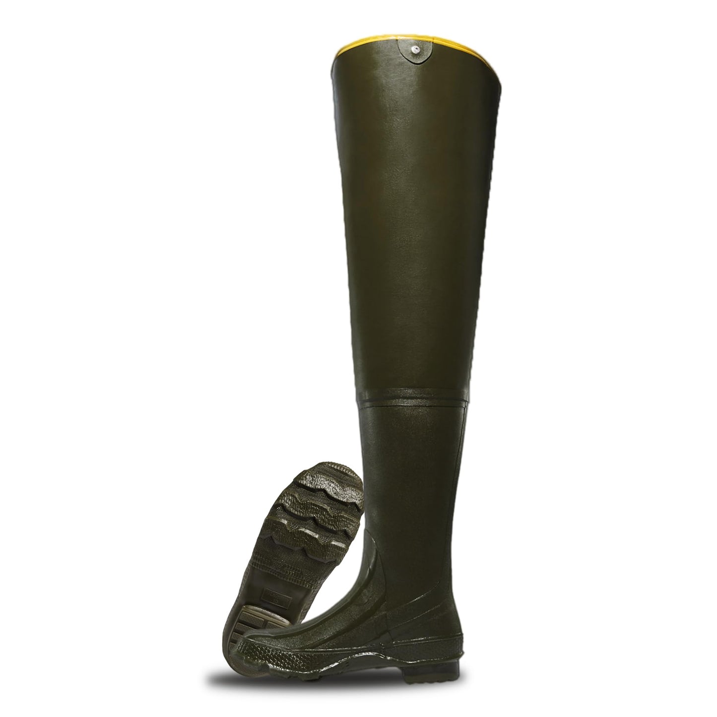 LaCrosse Grange 32" Hip Waders for Men Featuring Waterproof Rubber, Slip-Resistant Design, Calf Harness, and Eva Footbed, Green - 12 M