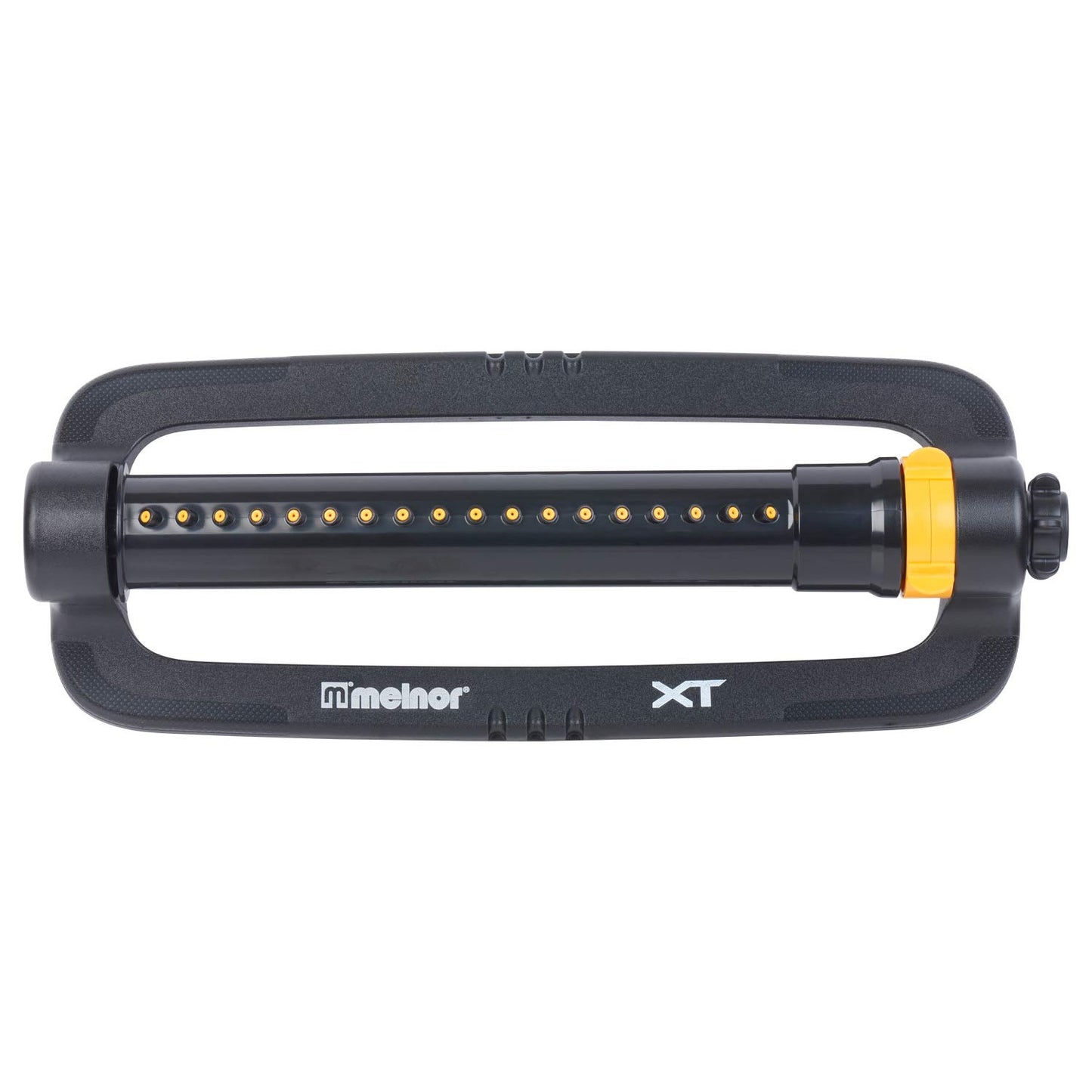 Melnor 65167AMZ XT Turbo Oscillating Sprinkler, 4,500 sq. ft., Quick Connect Bundle, 3-Way Adjustable, Black, Yellow