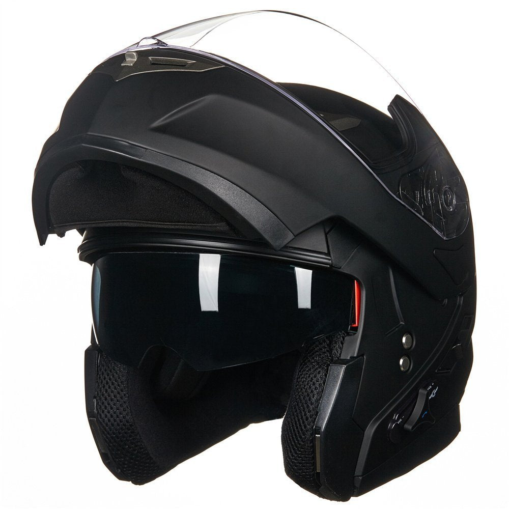 ILM Bluetooth Integrated Modular Flip up Full Face Motorcycle Helmet Sun Shield Mp3 Intercom Model 953/953 PRO