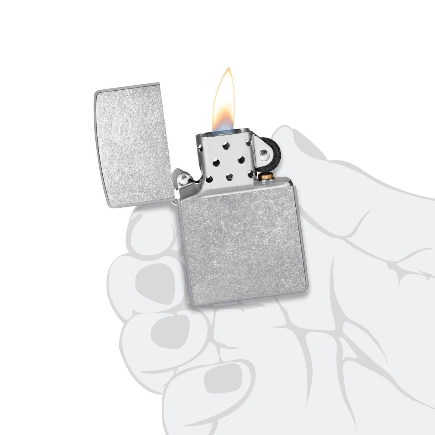 Zippo 200 Classic Brushed Chrome Pocket Lighter