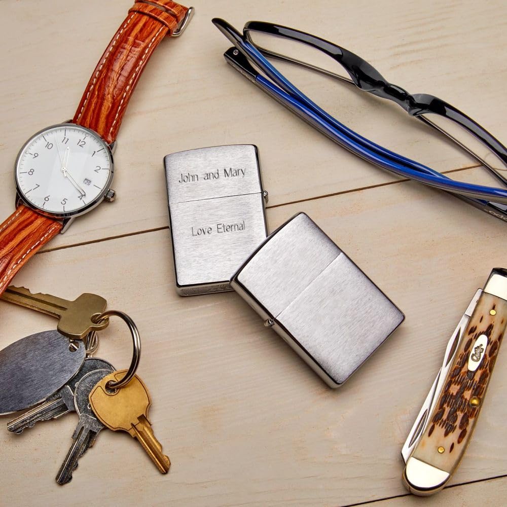 Zippo 200 Classic Brushed Chrome Pocket Lighter