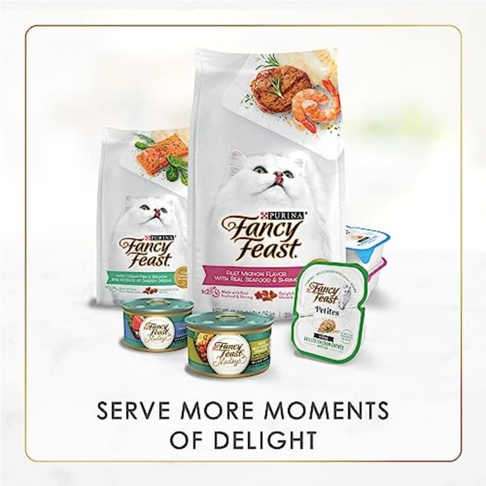 Purina Fancy Feast Gravy Lovers Poultry and Beef Grilled Gourmet Wet Cat Food Variety Pack - (Pack of 24) 3 oz. Cans