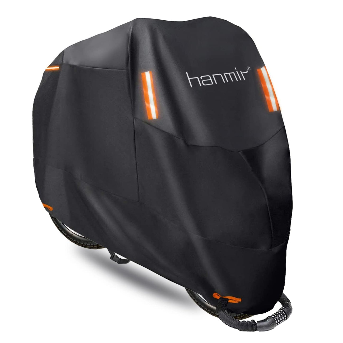 Motorcycle Cover,Motorbike Cover All Season Universal Weather Waterproof Sun Outdoor Protection with Lock-Holes & Storage Bag,XXL Motorcycles Vehicle Cover