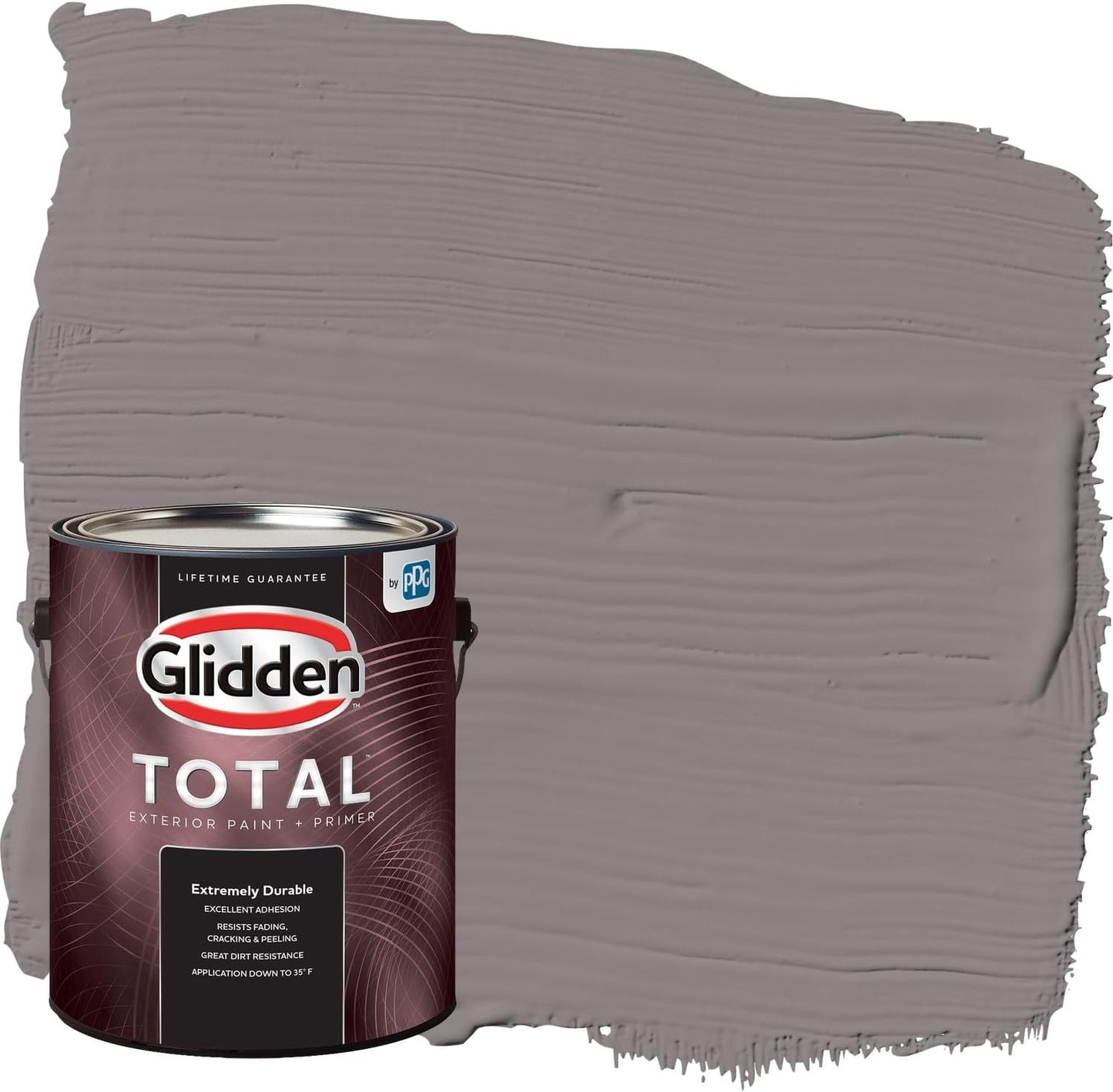 Glidden Exterior Paint + Primer: Black/Black Magic, One Coat, Satin, 1-Gallon