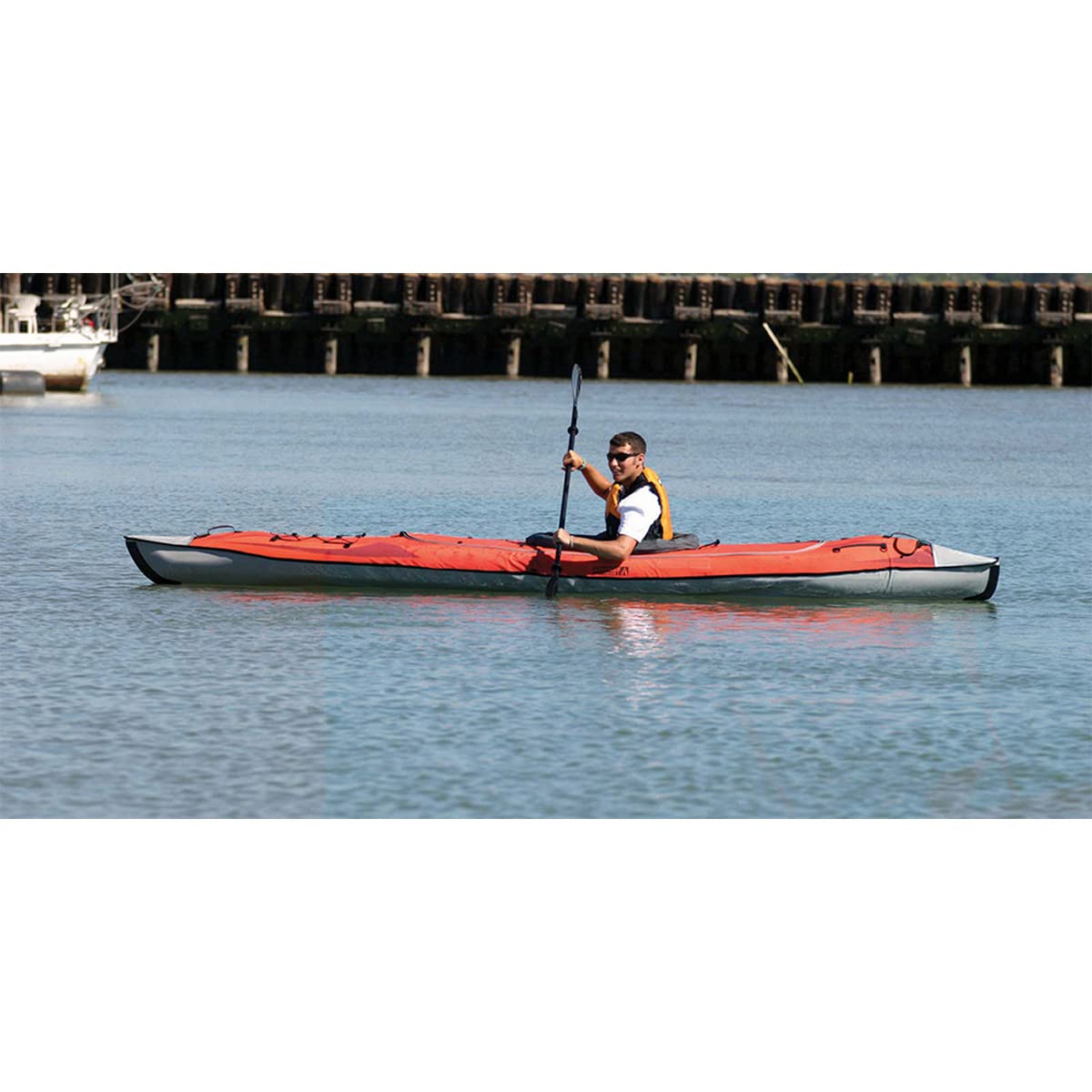 Advanced Elements AdvancedFrame Convertible 2 Person Kayak with Pump - Red/Gray