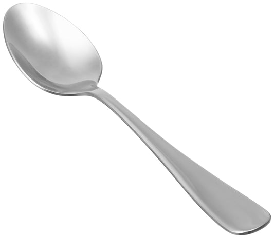Amazon Basics Stainless Steel Dinner Spoons with Round Edge, Large Tablespoons, 7.9 inches, 10 Pack of 12, 120 count total, Silver