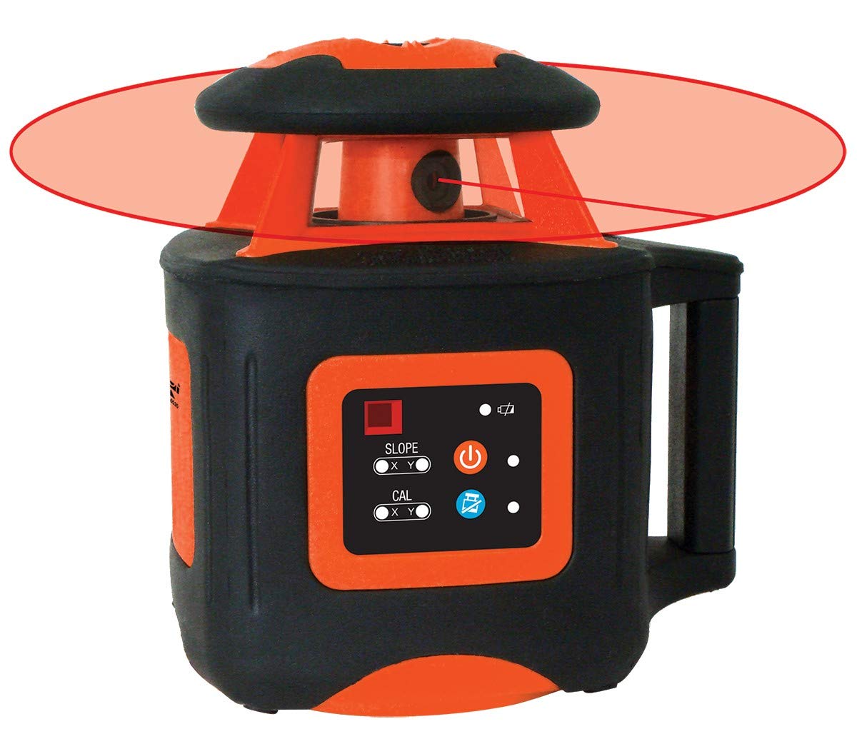 Johnson Level & Tool 99-028K Electronic Self-Leveling Dual Slope Horizontal/Vertical Rotary Laser System, Red, 1 Kit