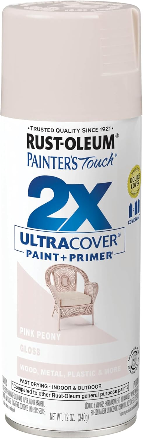 Rust-Oleum 331182 Painter's Touch 2X Ultra Cover Spray Paint, 12 oz, Ultra Matte Black