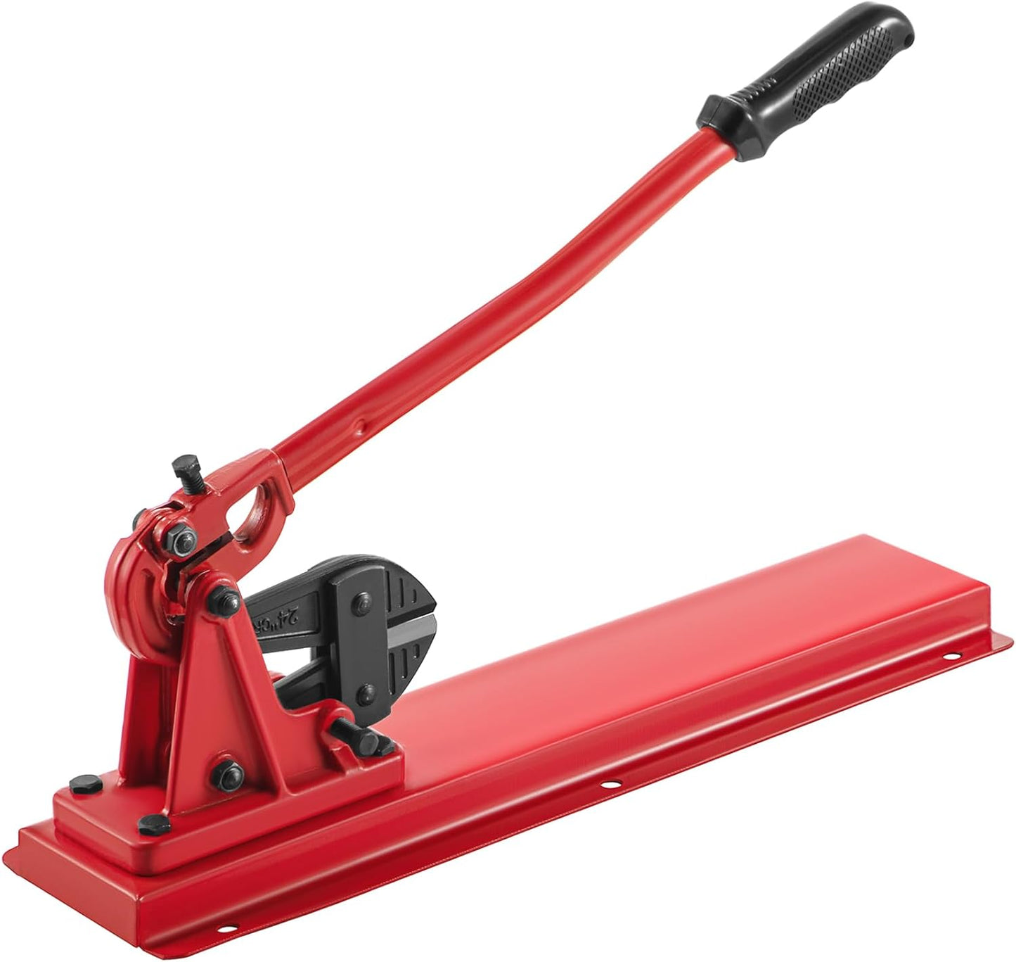 VEVOR Bench Swager Tool 24" Wire Rope Swaging Tool w/Crimper Cable Bolt Cutter Head Bench Crimper 1/16"-3/16" Aluminum/Copper Sleeves Bench Cable Alloy Steel Crimper Swager for1/2" Wire Rope Ferrules