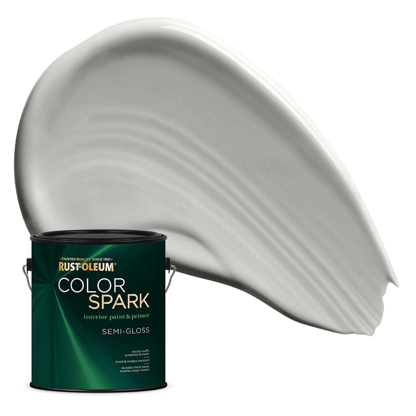 Rust-Oleum Color Spark Interior Paint and Primer in One, Eggshell, Black, 1 Gallon
